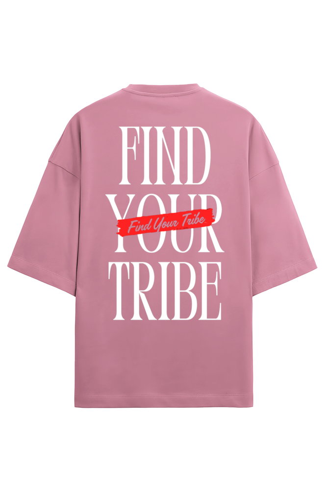 Find Your Tribe Unisex Terry Oversized T-Shirts Flamingo