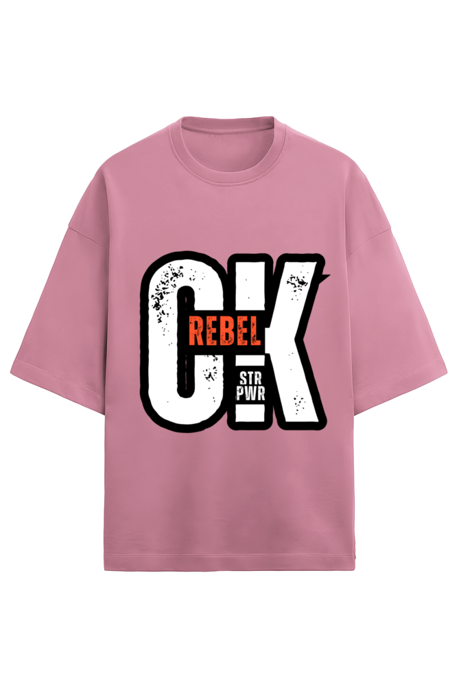 Unisex Rebel ok Oversized T-Shirt Flamingo