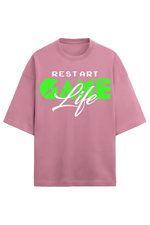Restart Terry Oversized T-Shirt Flamingo
