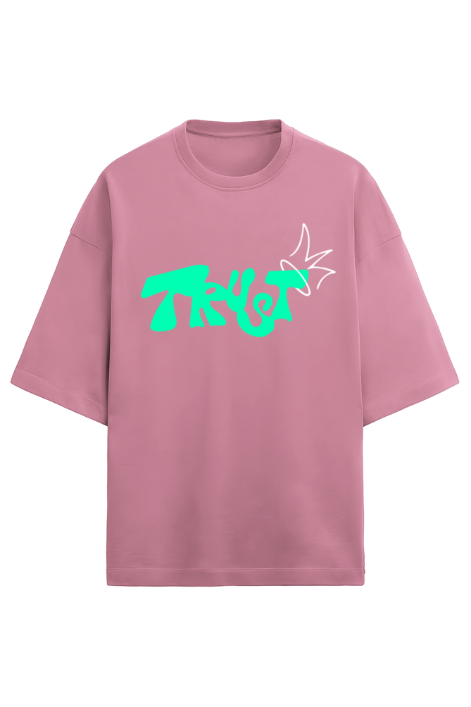 Trust Terry Oversized T-Shirt Flamingo