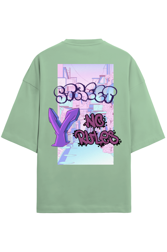 YNo Rules Terry Oversized T-Shirt Jade