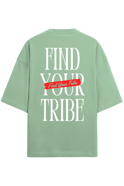 Find Your Tribe Unisex Terry Oversized T-Shirts Jade