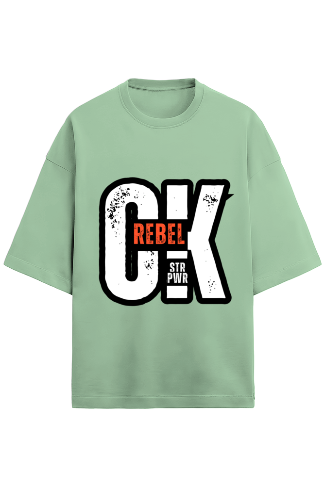 Unisex Rebel ok Oversized T-Shirt Jade