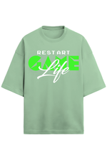 Restart Terry Oversized T-Shirt Jade