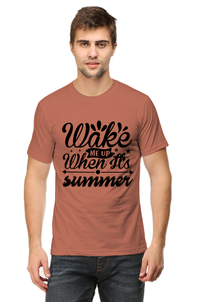 Wake me up Half Sleeve T-Shirt Copper