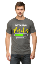 Installing Half Sleeve T-Shirt Charcoal Melange