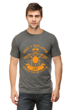 Only a Biker Half Sleeve T-Shirt Charcoal Melange