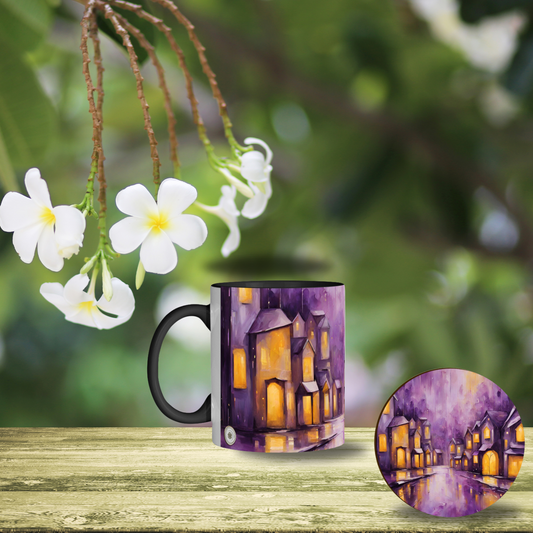 Village Mug and Coaster