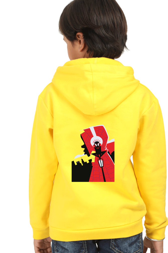 Spider Kids Hoodie Yellow