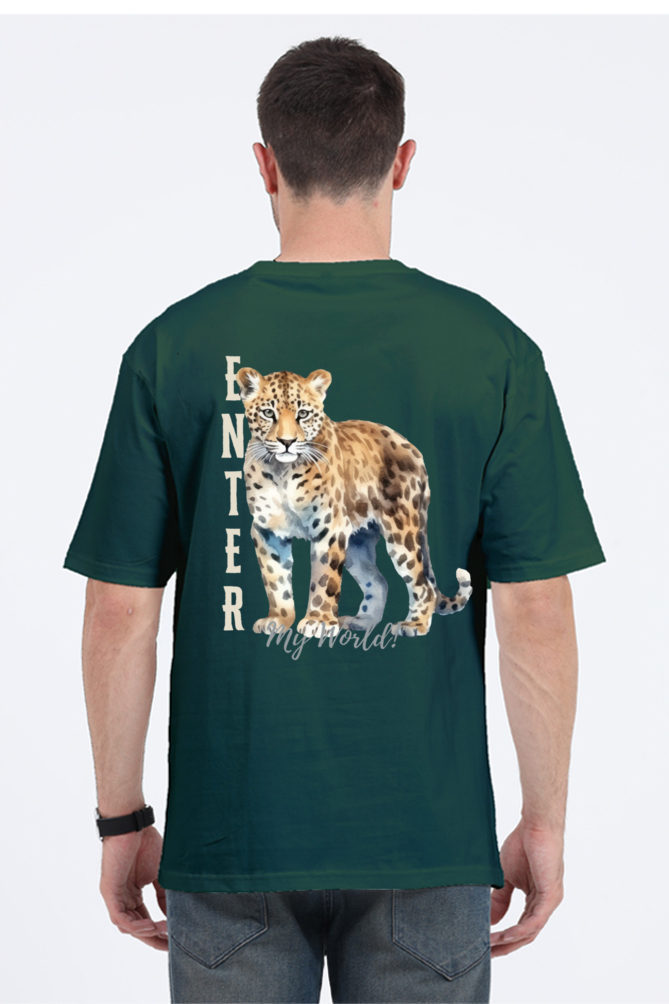 Jungle Fever Oversized T-Shirt Bottle Green