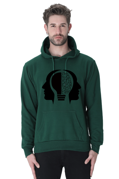 Memory Unisex Casual Hoodie Bottle Green