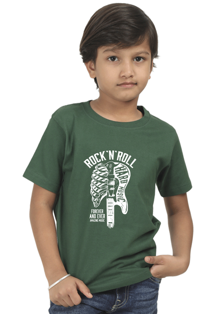 Rock n Roll Kids T-Shirt Bottle Green