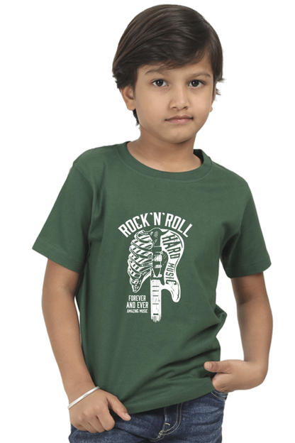 Rock n Roll Kids T-Shirt Bottle Green