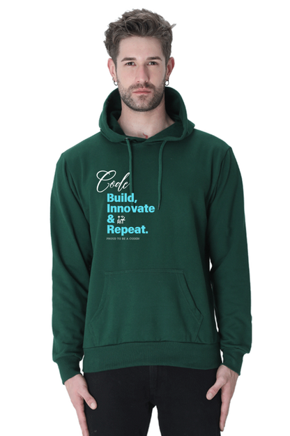 Coder Casual Hoodie Bottle Green