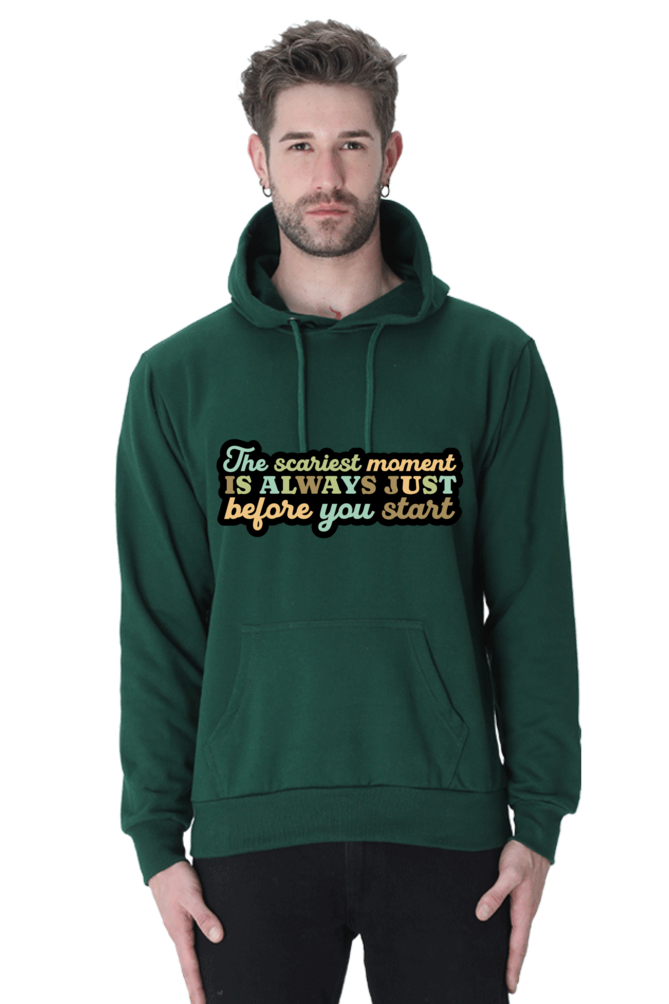 Start Unisex Casual Hoodie Bottle Green