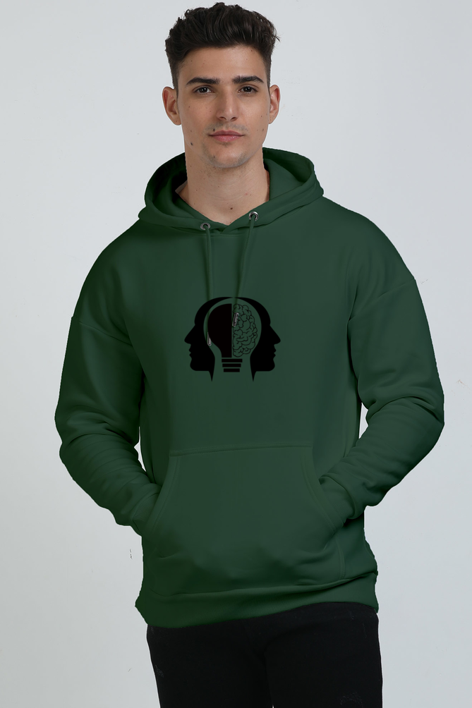 Memory Unisex Oversized Hoodie Bottle Green