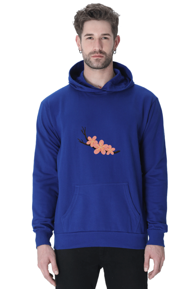 Sakura Unisex Casual Hoodie Royal Blue