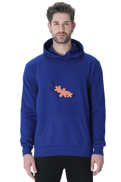 Sakura Unisex Casual Hoodie Royal Blue