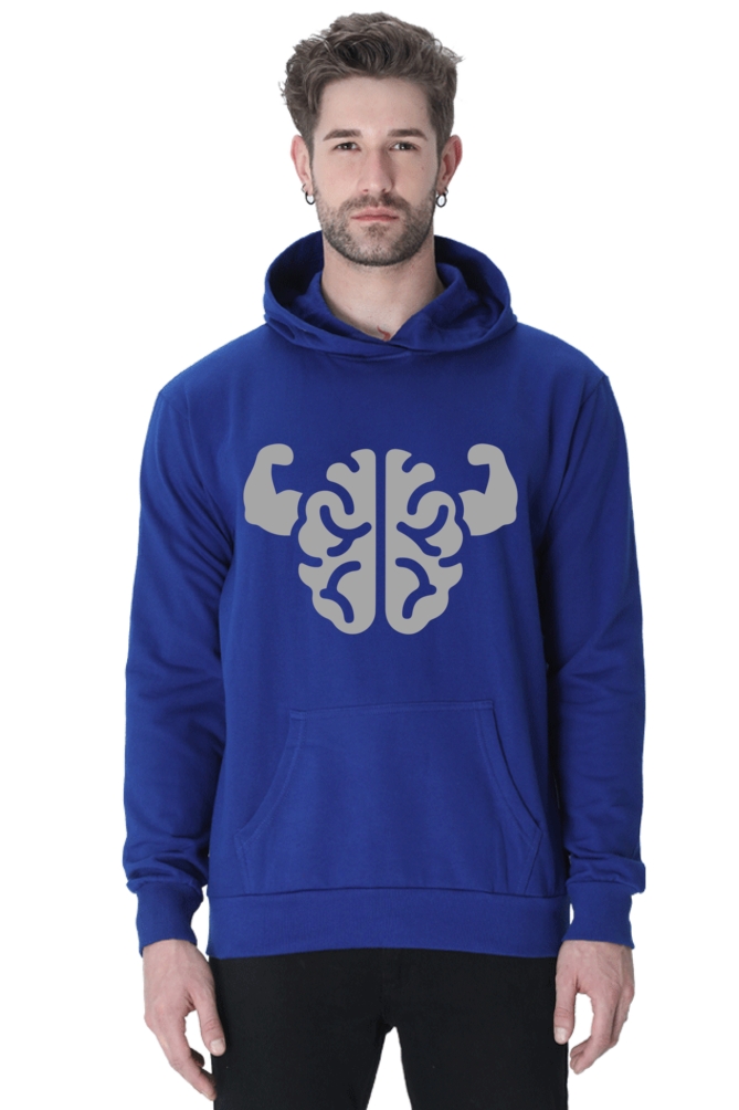 Brain Power Casual Hoodie Royal Blue