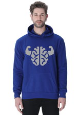 Brain Power Casual Hoodie Royal Blue