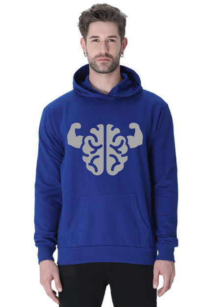 Brain Power Casual Hoodie Royal Blue