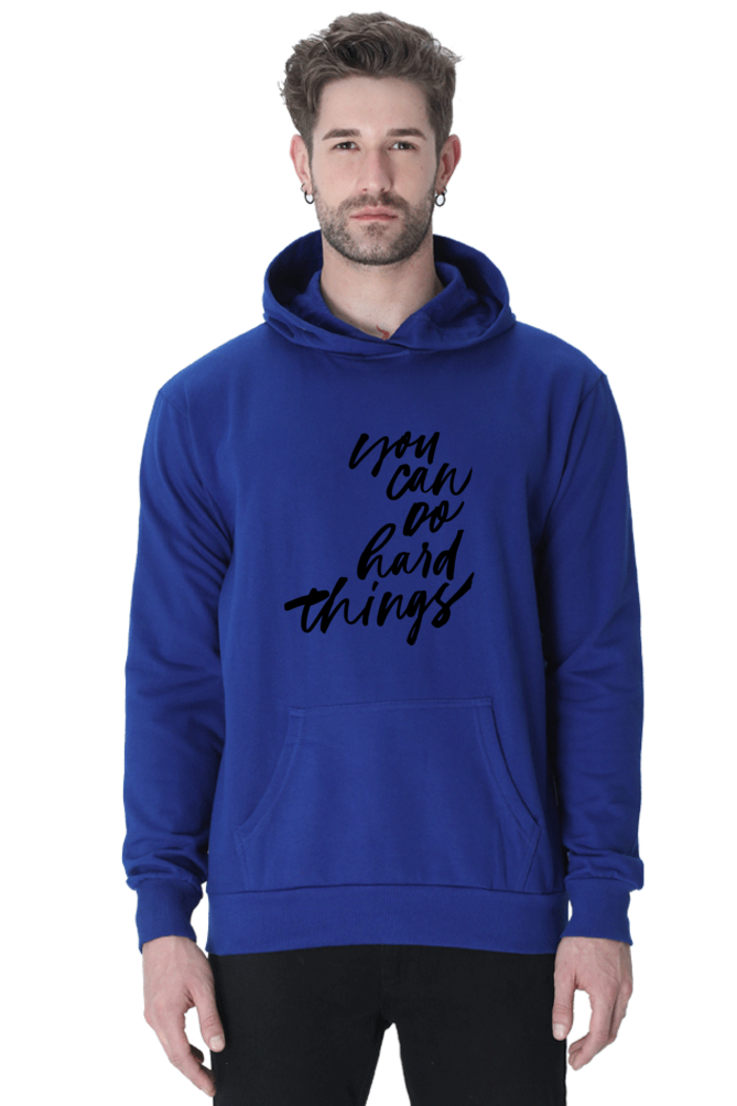 You can do Hard things Unisex Casual Hoodie Royal Blue