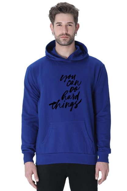 You can do Hard things Unisex Casual Hoodie Royal Blue