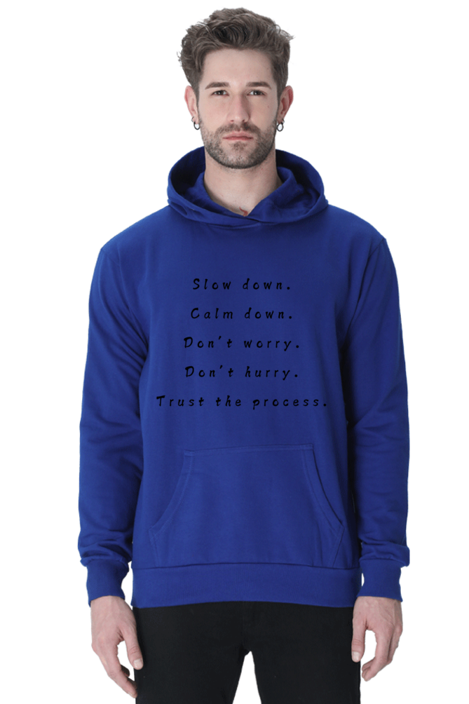 Trust the Process Unisex Casual Hoodie Royal Blue