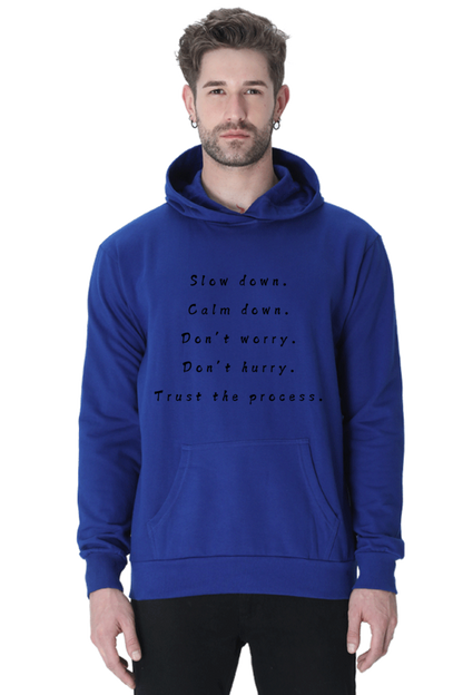 Trust the Process Unisex Casual Hoodie Royal Blue