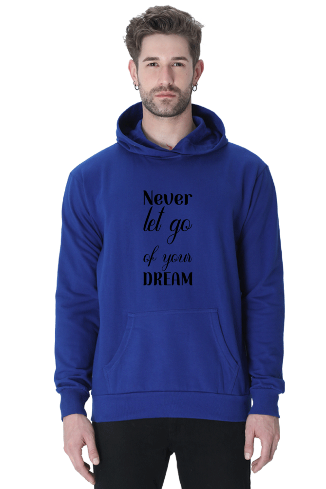 Never let go Unisex Casual Hoodie Royal Blue