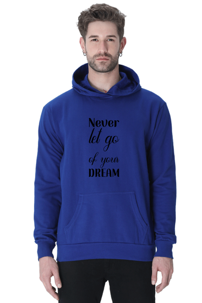 Never let go Unisex Casual Hoodie Royal Blue