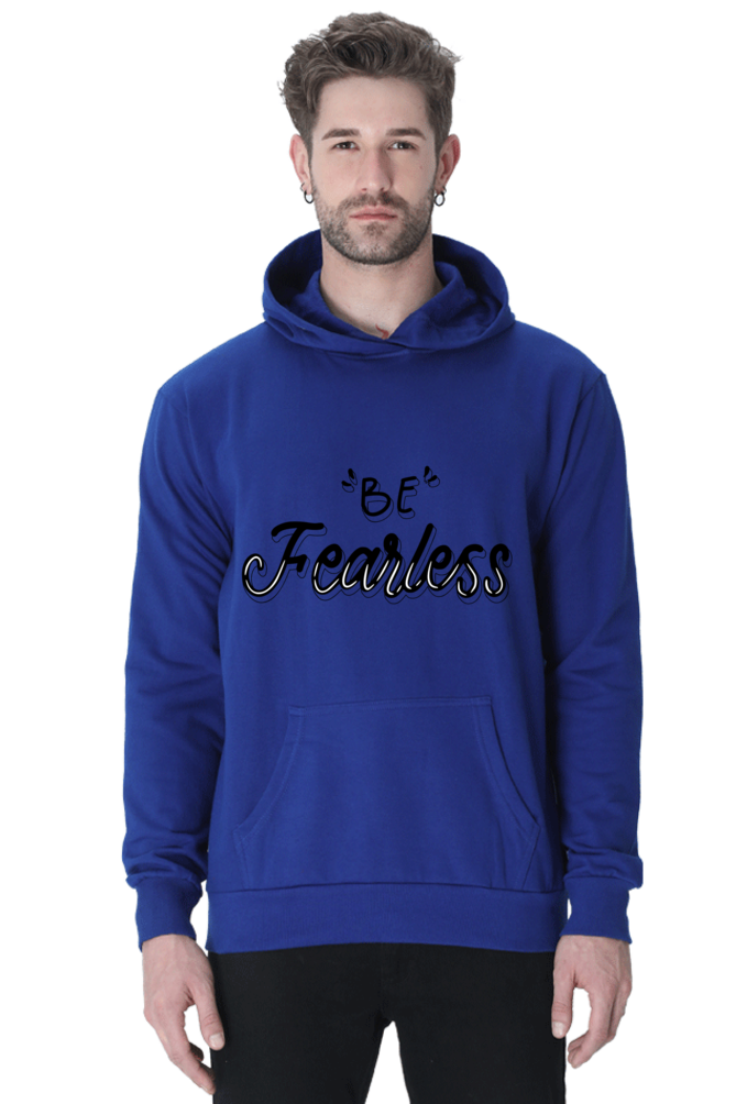 Be Fearless Unisex Casual Hoodie Royal Blue