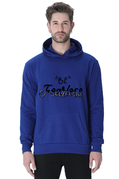 Be Fearless Unisex Casual Hoodie Royal Blue