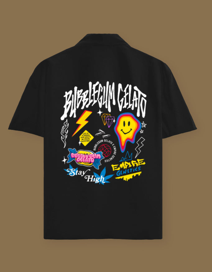 Bubblegum Gelato Oversized Cotton Shirt
