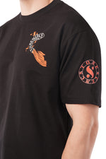 Drift With The Koi Oversized T-Shirt – Puff Print