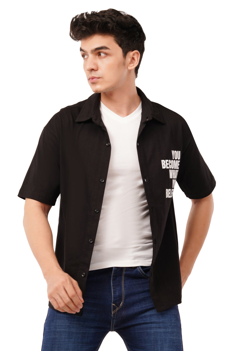 Believe Oversized Cotton Shirt