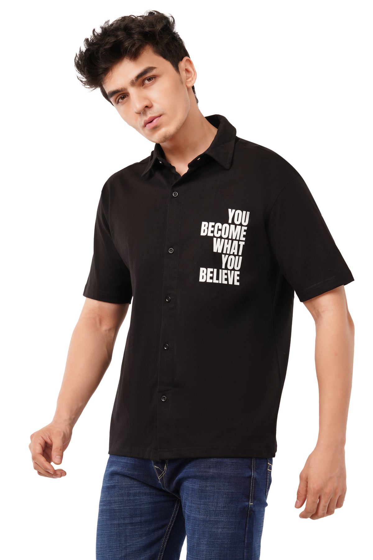 Believe Oversized Cotton Shirt