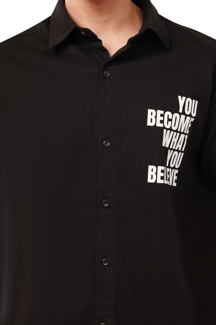 Believe Oversized Cotton Shirt