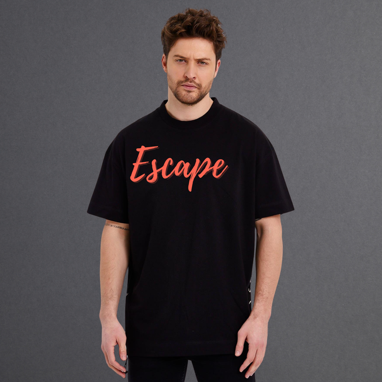 Escape Oversized T-Shirt Black