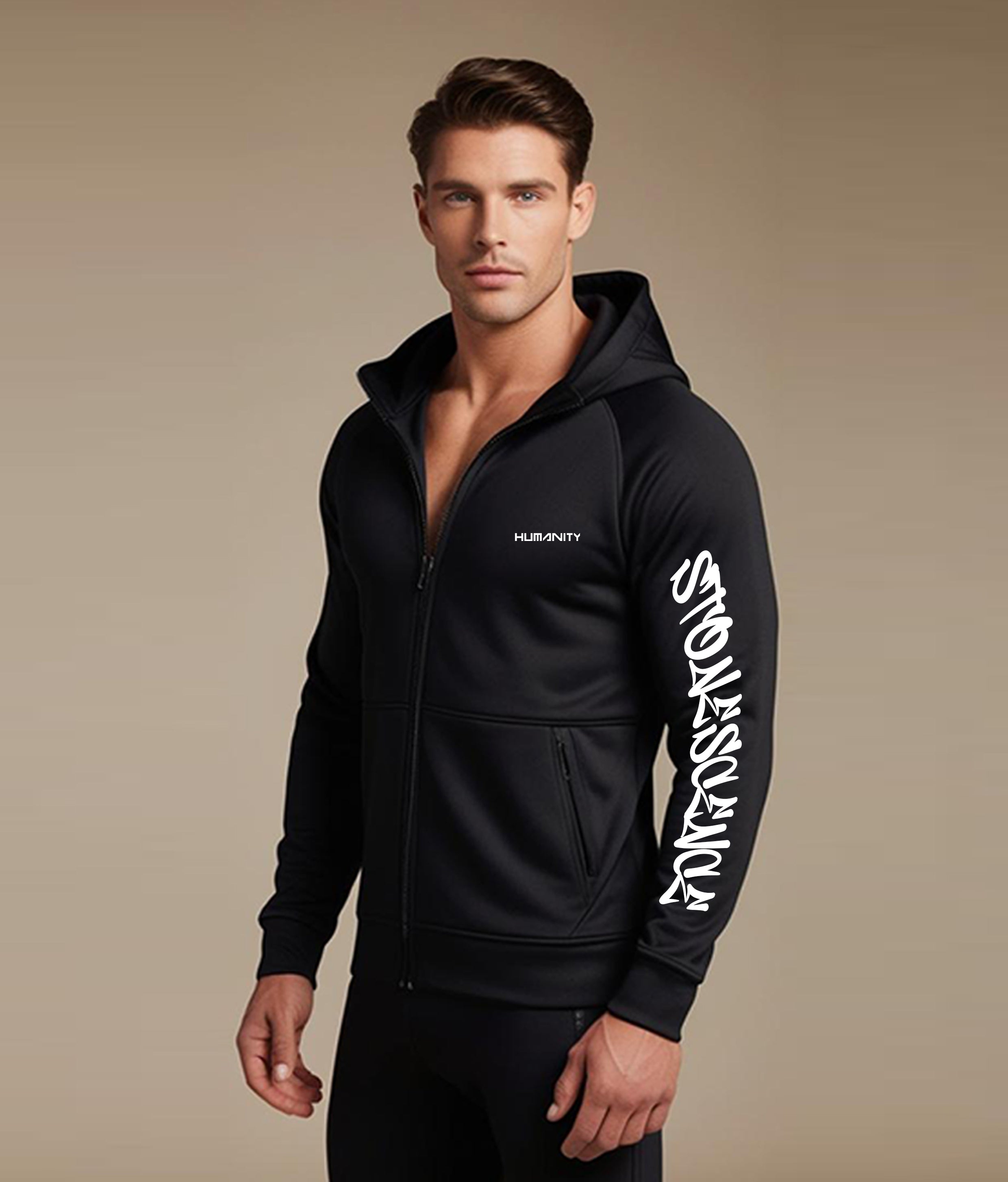 Humanity Unisex Zipped Hoodie