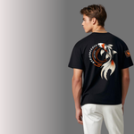 Drift With The Koi Oversized T-Shirt – Puff Print