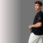 Drift With The Koi Oversized T-Shirt – Puff Print