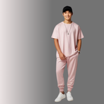 Light Pink Oversized T-Shirt and Jogger Set