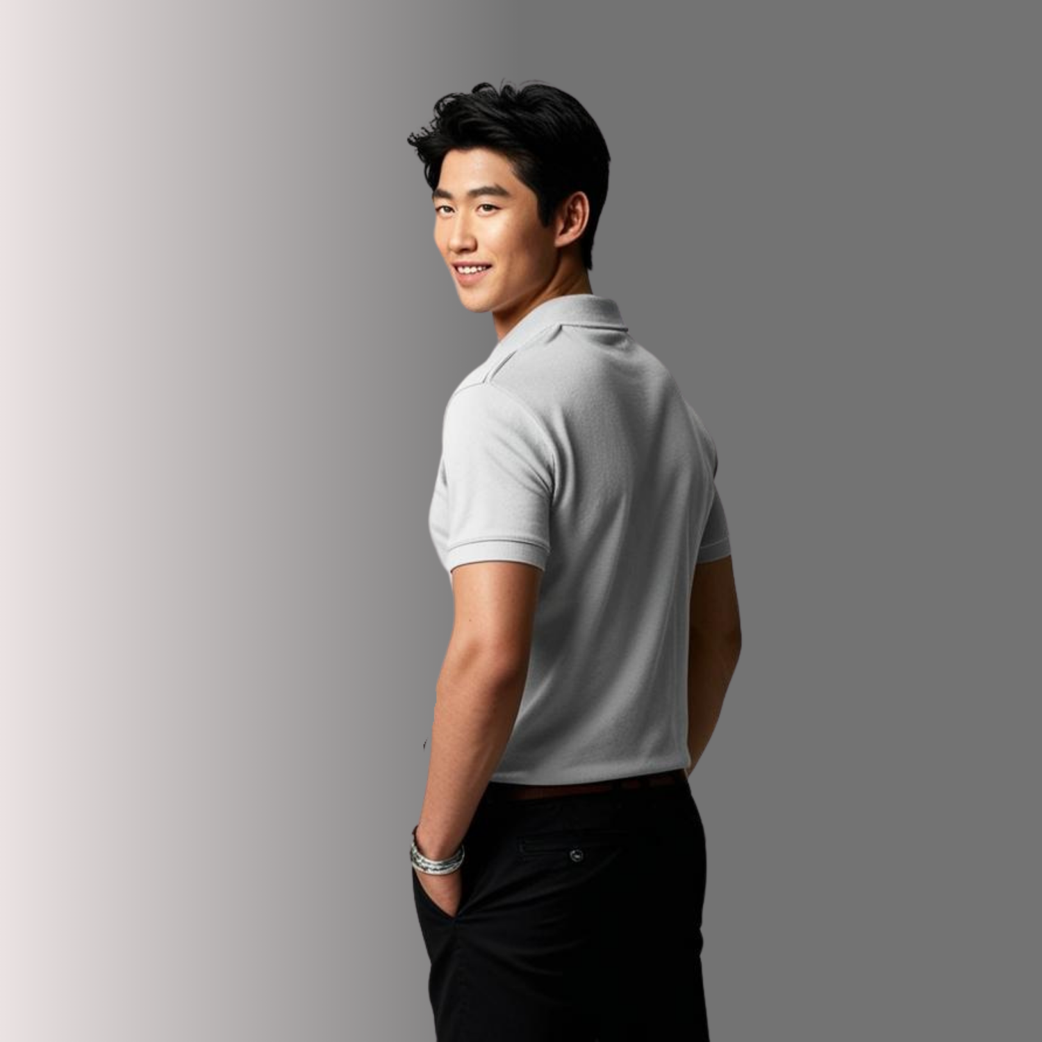 Grey Polo T-Shirt