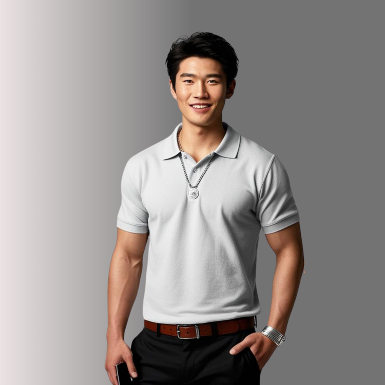 Grey Polo T-Shirt