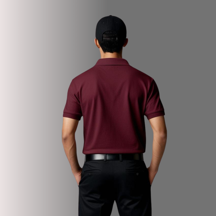 Marron Polo T-Shirt