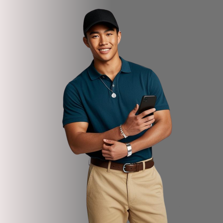 Blue Polo T-Shirt