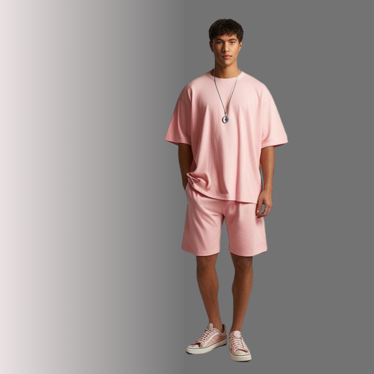 Flamingo Terry T-Shirt and Shorts Set XXL