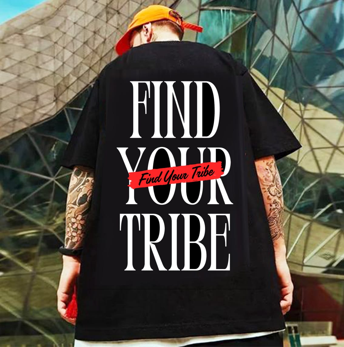 Find Your Tribe Unisex Terry Oversized T-Shirts