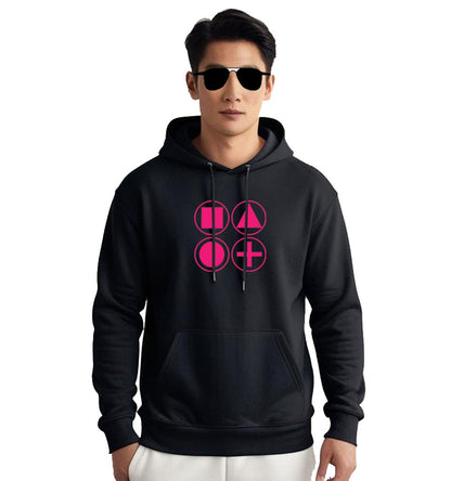 Game Squid Casual Hoodie Black